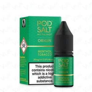 Pod Salt Origin– Menthol Tobacco 10ml 20mg